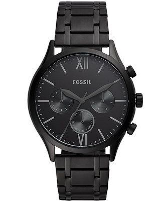 Fossil Men's Fenmore Multifunction Black Bracelet Watch 44mm & Reviews - All Watches - Jewelry & ... | Macys (US)