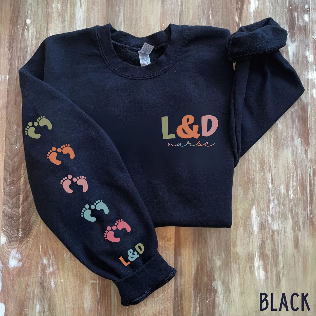 Labor and Delivery Sweatshirt Labor Delivery Shirt Mother Baby OB Postpartum Crewneck Sweater L a... | Etsy (US)
