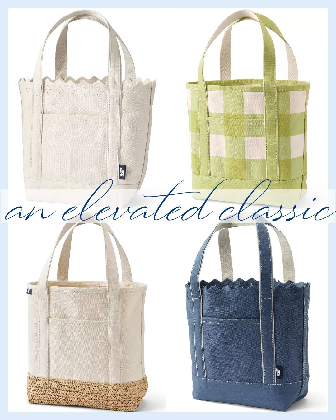 the infamous boat tote now with new designs! Available at Lands End and Target!  

 #LTKSaleAlert #LTKTravel