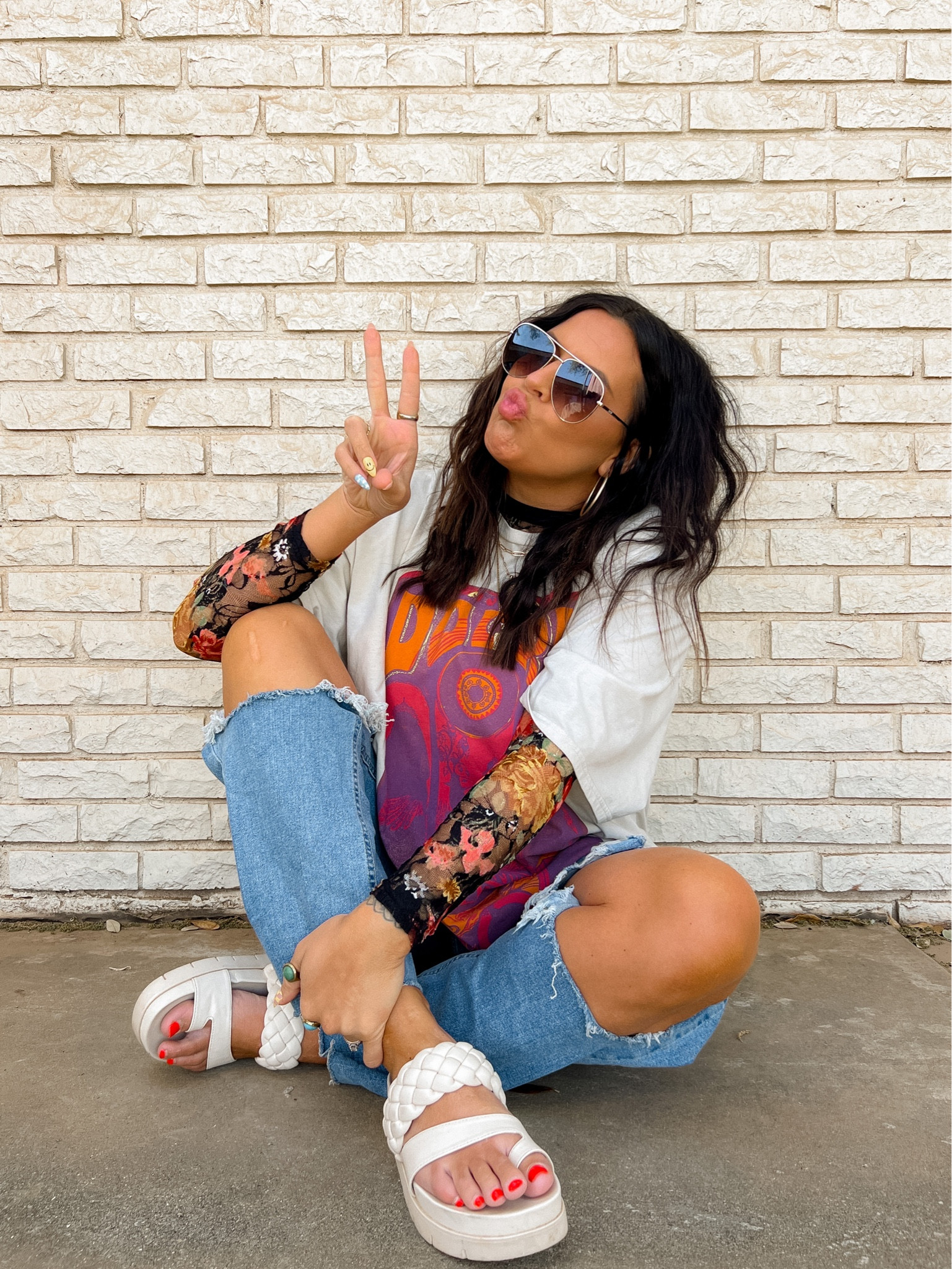 Vibin’ from my new deep waver I got from @walmart for their beauty savings event!  (Also hiding all my greys with my favorite grey coverup!). And don’t get me started on these nails!! 😎😍. All on sale now! 

#walmartpartner #walmartfinds #beautyfavorites 

#LTKunder50 #LTKsalealert #LTKbeauty