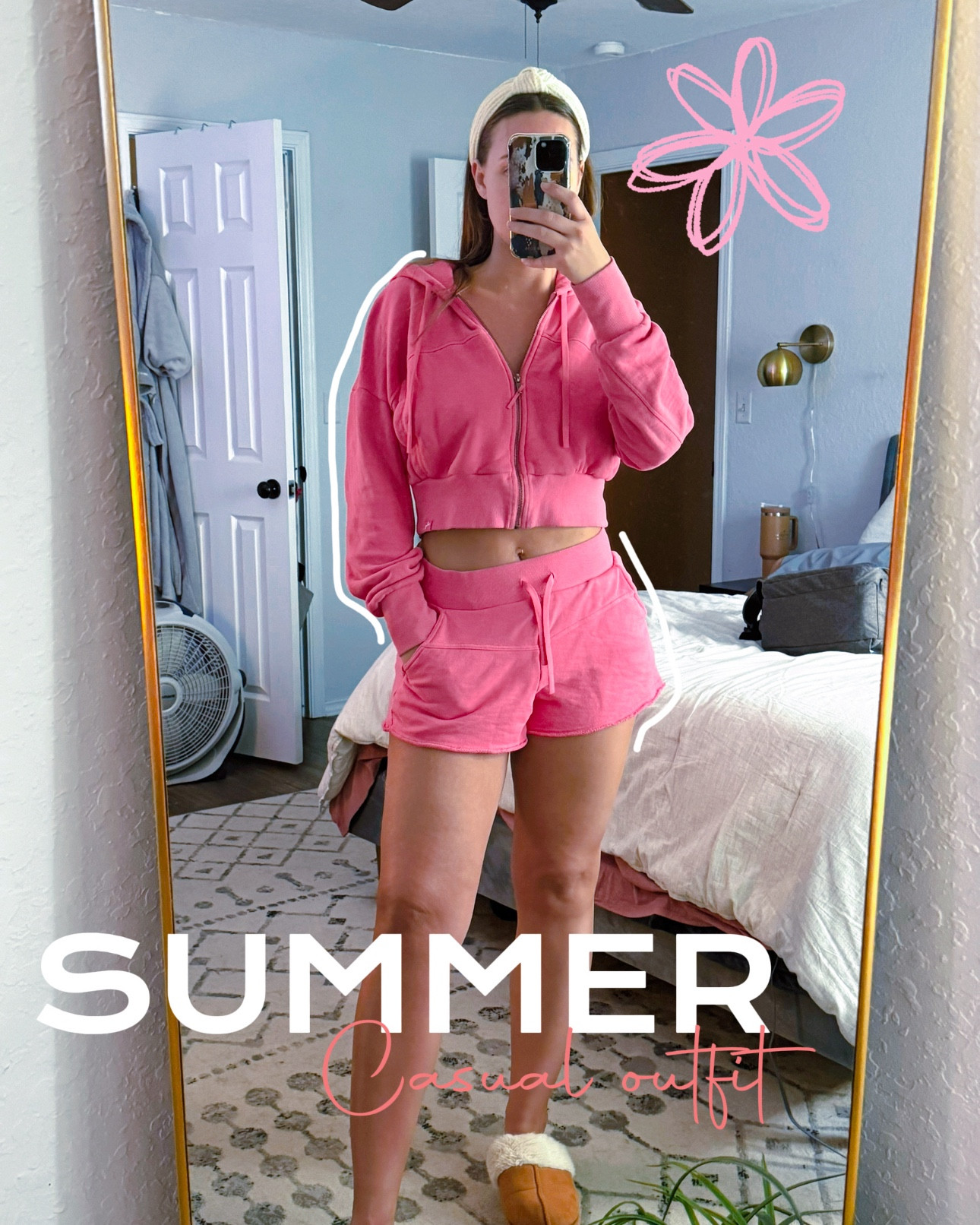 SUMMER Casual Outfit

I’m obsessing over this cute PINK sweatsuit set. Item: Fleece Full zip up cropped jacket with matching fleece high waisted shorts  🛍Brand: Target JoyLab 💰Price: $24-$32 ⭐️Overall rating: 5/5 I got size Medium in both top and bottom. Love them, however I would say that the shorts are a tad short and they will shrink when you wash them!  For reference - my sizes: Tops: size 4-6 Bottoms: size 6-8

#LTKActive #LTKStyleTip #LTKFindsUnder50