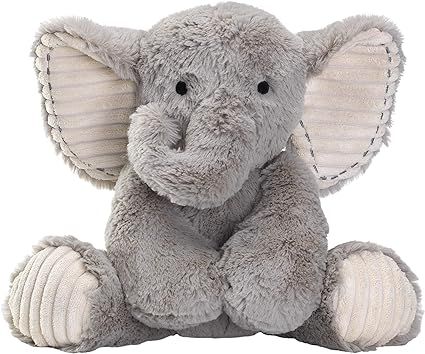 Lambs & Ivy Jungle Safari Gray Plush Elephant Stuffed Animal Toy Plushie - Jett | Amazon (US)