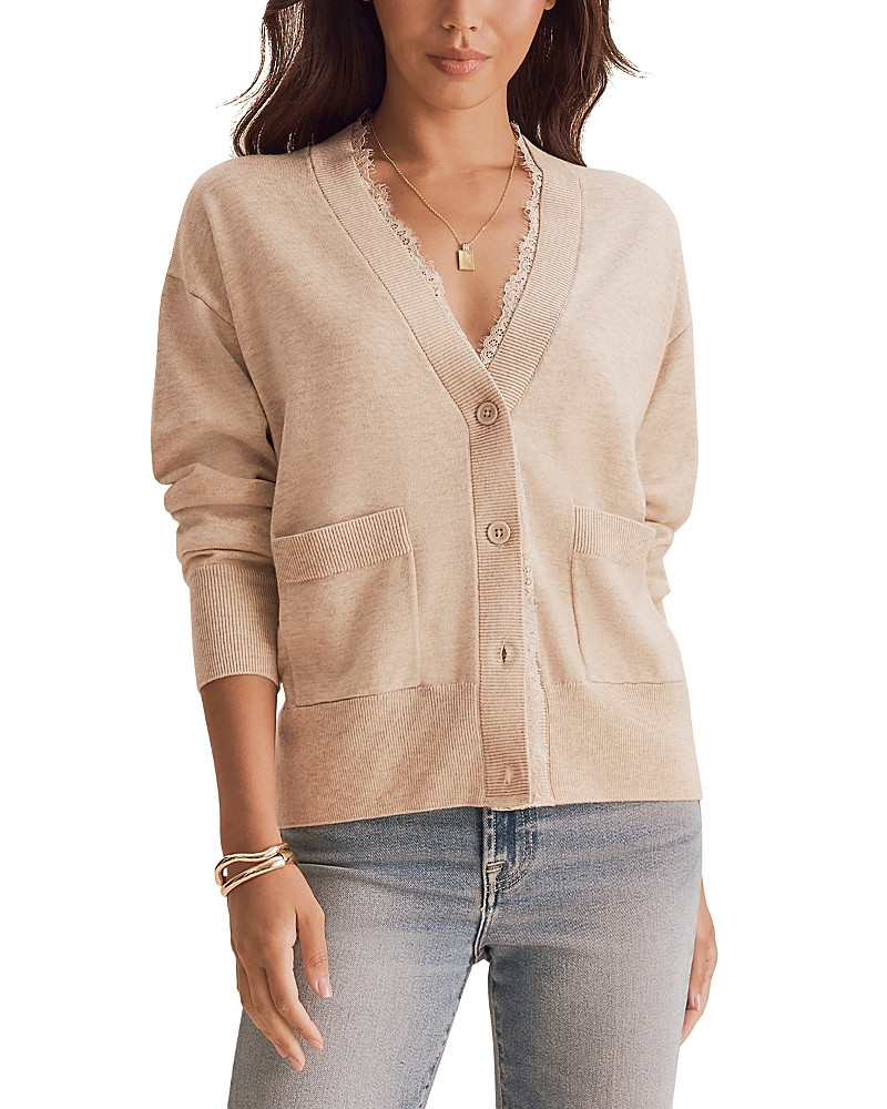 Splendid Georgie Lace Trim Cardigan | Bloomingdale's (US)