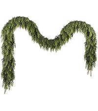 N&T NIETING 9ft Christmas Cedar Garland with Realistic Soft Thickness Pine, Artificial Green Faux... | Amazon (US)