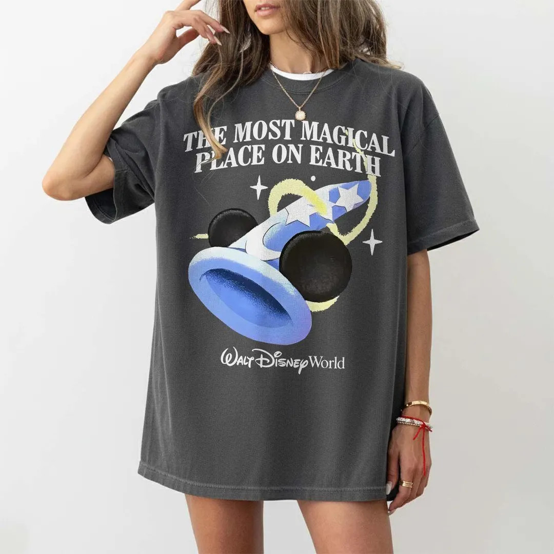 Retro Disney Walt Disney World Shirt, the Most Magical Place on Earth Tee, Magic Kingdom Park, Di... | Etsy (US)