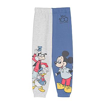 Disney Collection Disney 100 Little & Big Boys Mickey and Friends Mickey Mouse Cinched Jogger Pan... | JCPenney