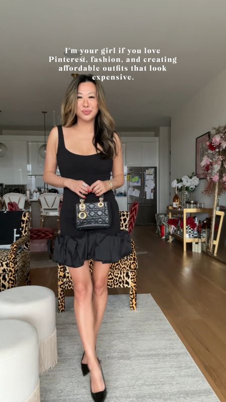 House of CB similar, so purge vs save, little black dress, spring dress, ruffle black mini dress, lulus dress, wedding guest dress. Wearing a size small 

#LTKstyletip #LTKfindsunder100 #LTKparties