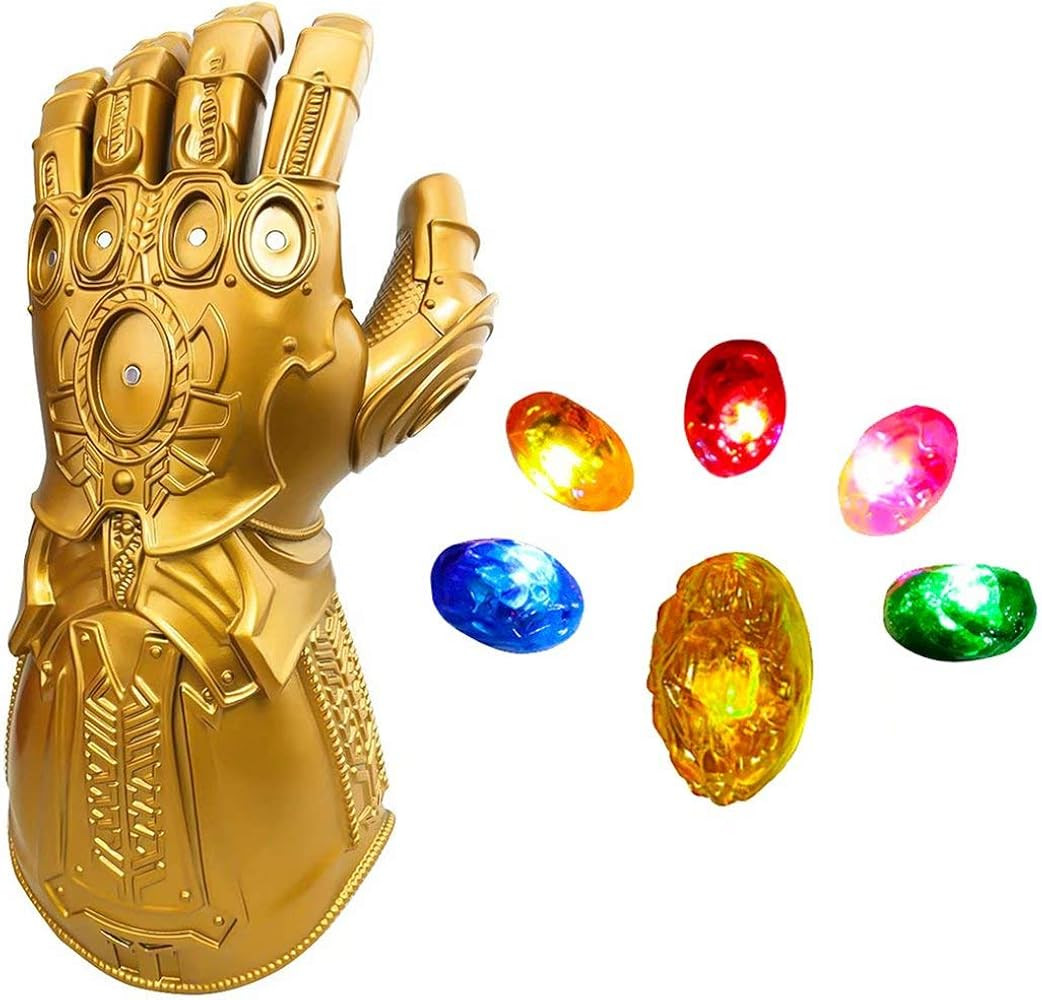 LED Light Up Infinity Gauntlet The Thanos Gloves with Removable Magnet Infinity Stones Adults K.ids | Amazon (US)