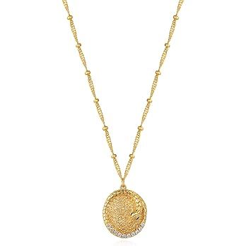 MYEARS Women Pendant Necklace Gold 14K Gold Filled Small Simple Dainty Chain Everyday Jewelry | Amazon (US)