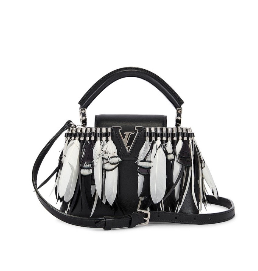 I was looking into a Louis Vuitton Capucines and found this Feather one. Now it’s my new wish list fav. 🪶

#LTKItBag