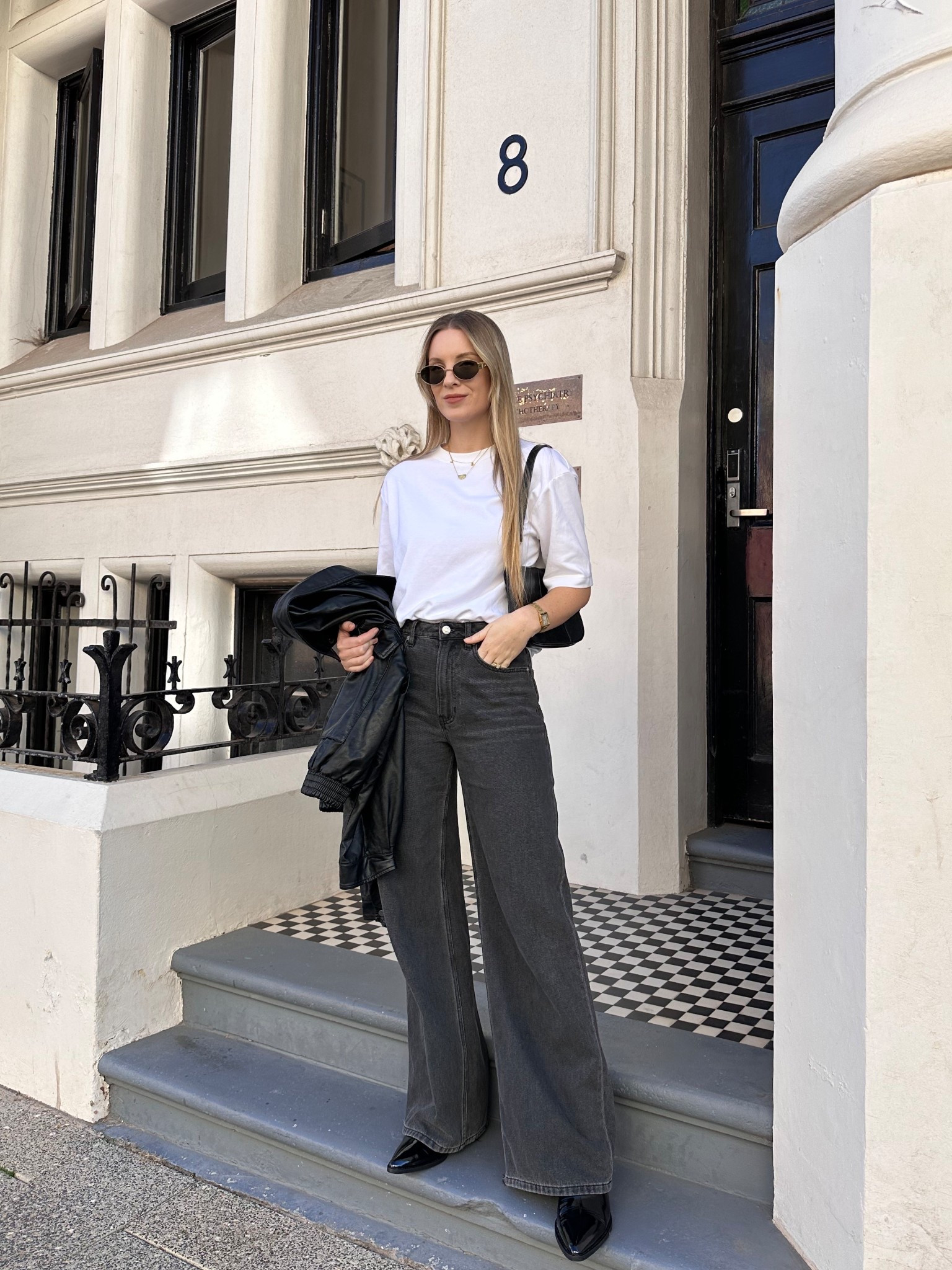 Perfect basic outfit to go grab matcha 🍵 can never go wrong with black wide leg jeans - I’ve linked my favourites 🖤 

#LTKaustralia #LTKwinter #LTKstyletip