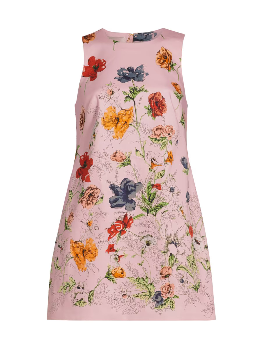 Mackenzie Floral Sleeveless A-Line Minidress | Saks Fifth Avenue