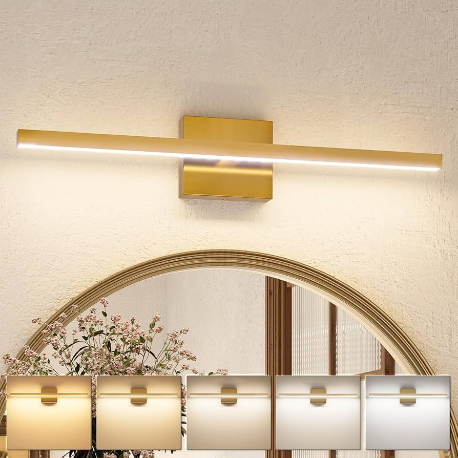 VOLISUN Modern Bathroom Vanity Light 24 inch, 14W Dimmable 5CCT Led Bathroom Light Fixture Over M... | Amazon (US)