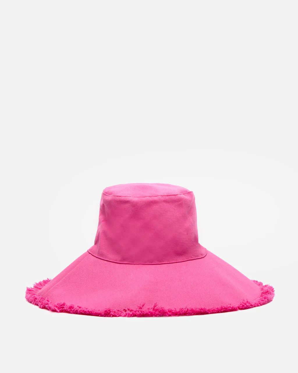 Canvas Fringe Hat Pink | Frances Valentine