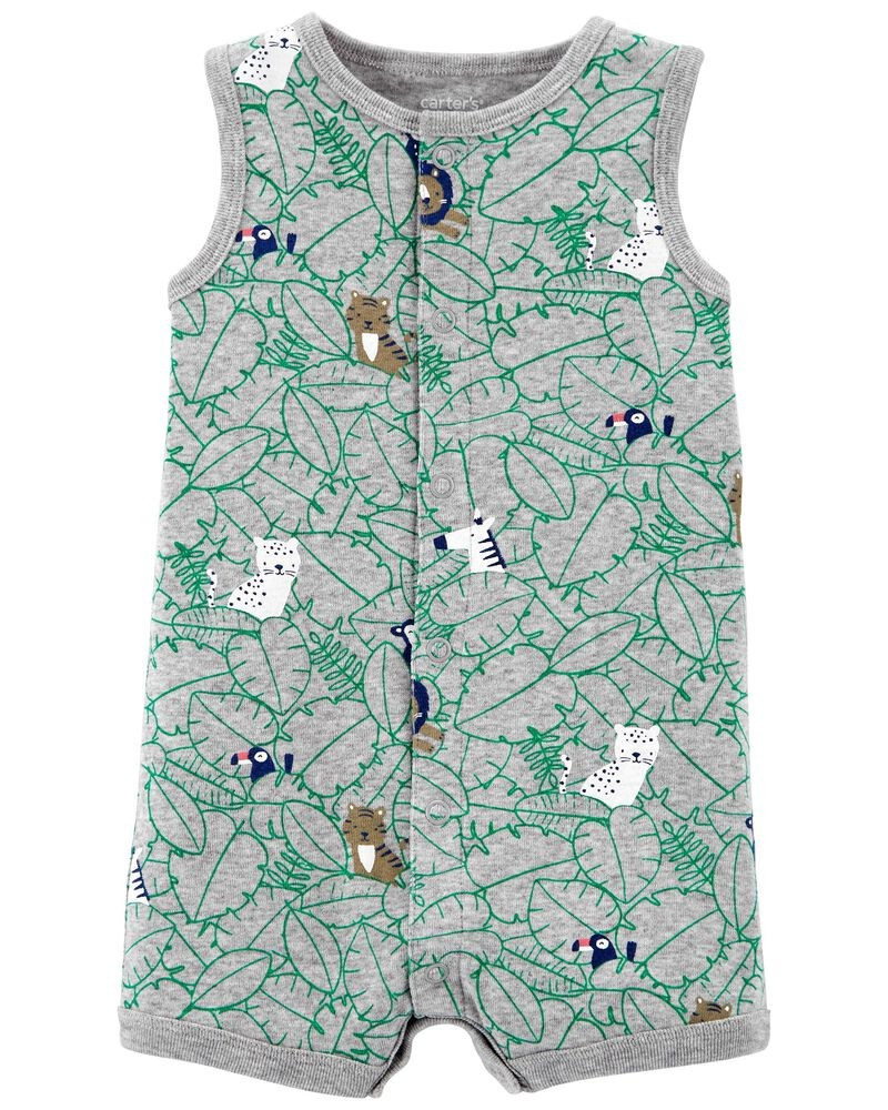 Striped Snap-Up Romper | Carter's