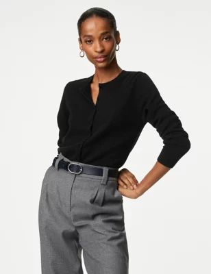Pure Cashmere Crew Neck Cardigan | Marks and Spencer US