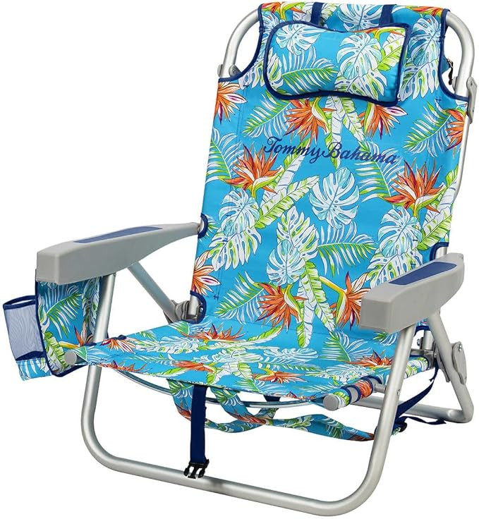 Tommy Bahama 2 Pack Backpack Beach Chair 5 Position Chair, Including Lay Flat (Floral) | Amazon (US)