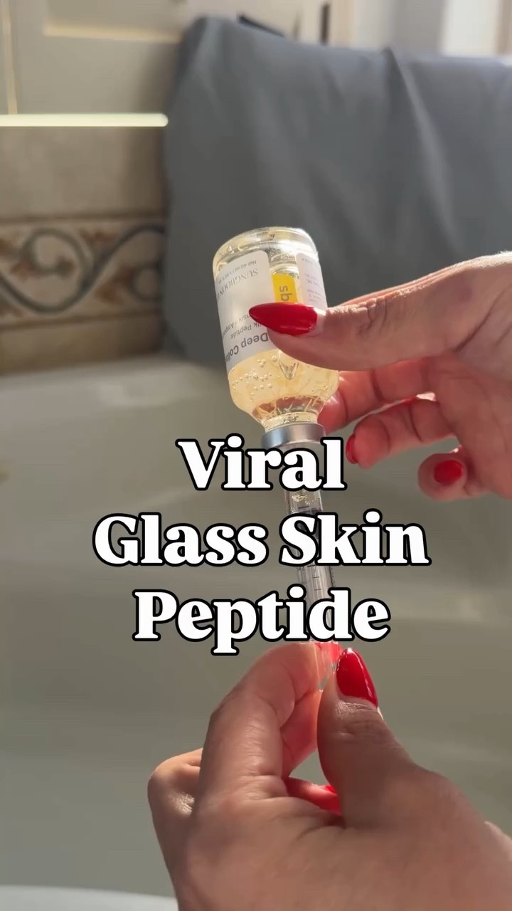 This viral serum is finally back in stock! It gives you the most beautiful glass skin. You can see the gold threads in the bottle! The syringe tells you exactly how much you need for morning or evening application! Helps with wrinkles, elasticity, texture, tone, and skin barrier repair  

(FB)