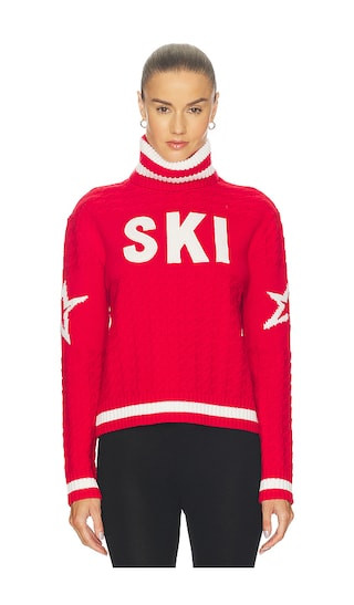 Glacier Turtle Neck Sweater in Red | Revolve Clothing (Global)