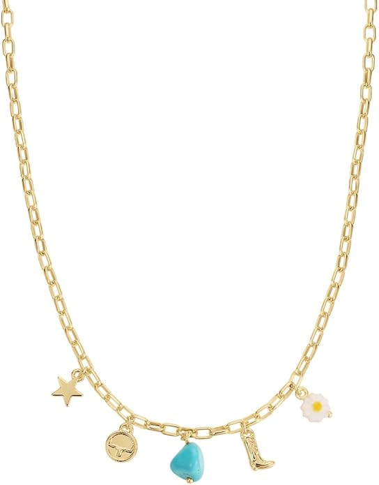 gorjana - Western Mini Charm Necklace - Everyday Wear - Adjustable Length - Perfect for Layering ... | Amazon (US)