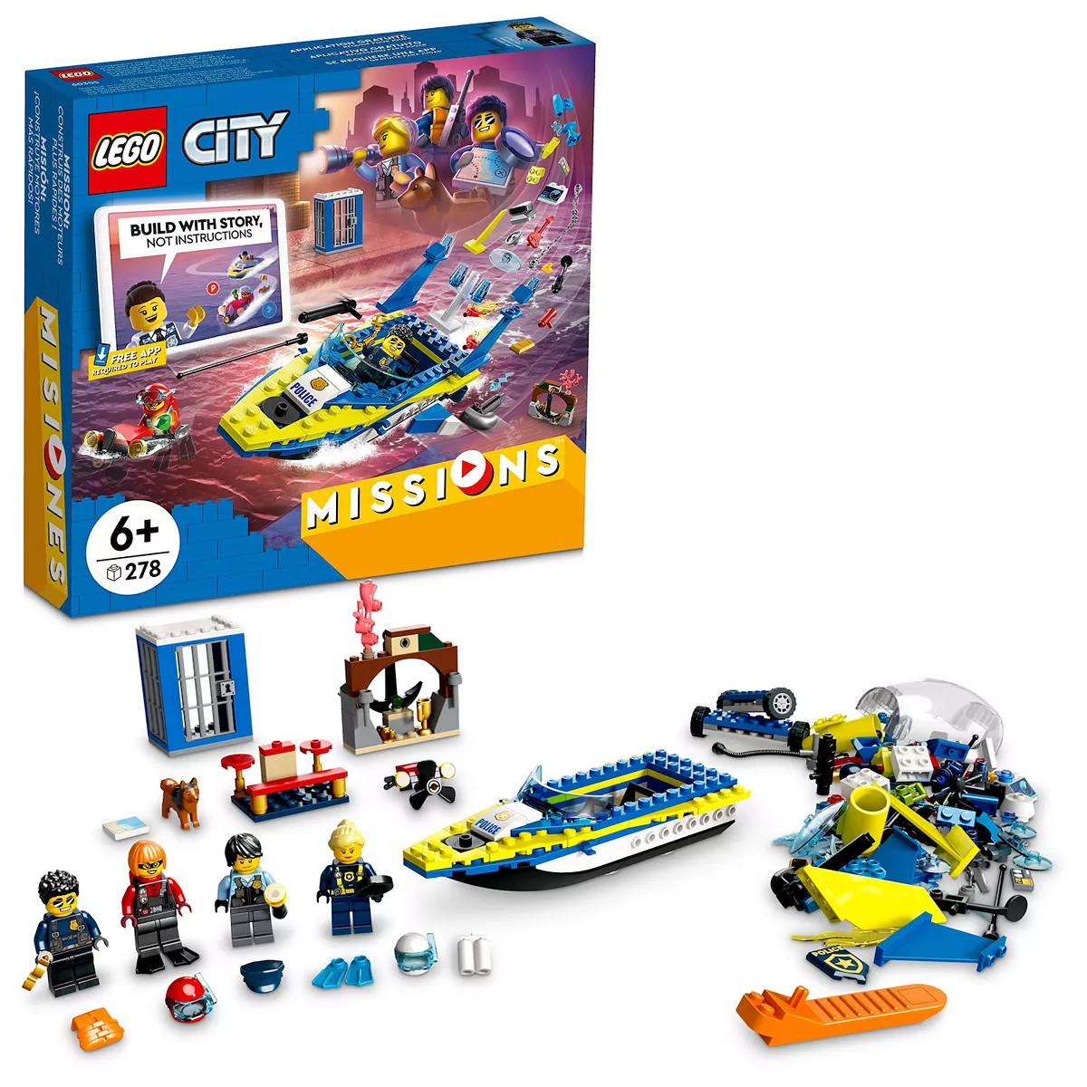 LEGO City Water Police Detective Missions 60355 Building Set (278 Pieces) | Kohl's