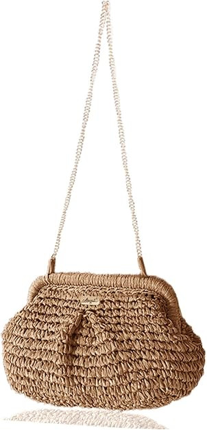 Women Round Straw Shoulder Bag Weave Summer Beach Top Handle Handbag | Amazon (CA)