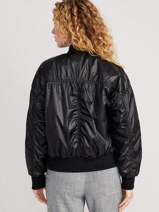 Oversized Water-Resistant Bomber Jacket for Women | Old Navy (US)