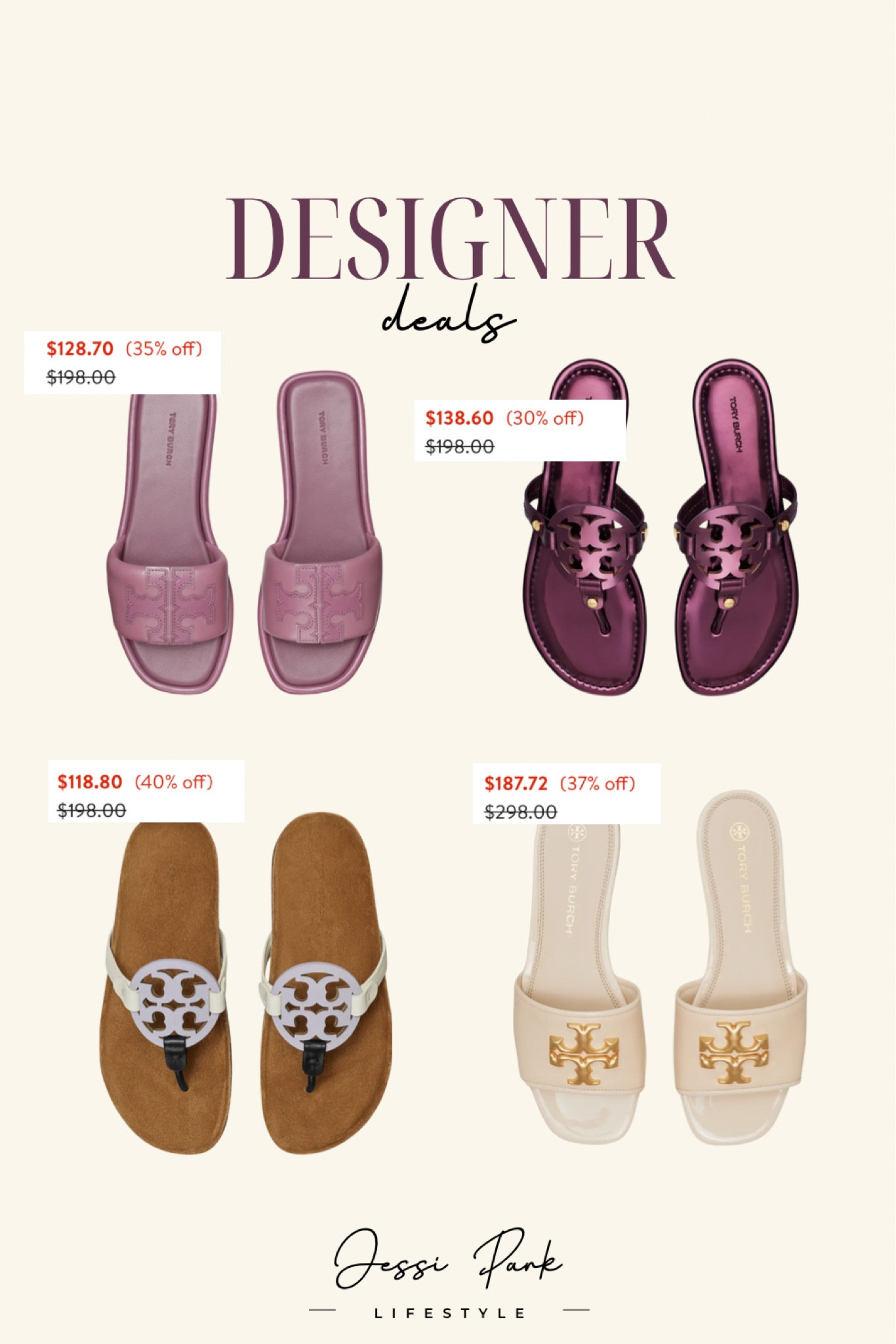 Tory Burch sandal deals that you can’t pass up! Perfect for spring and summer ☀️ my go-to designer sandals. 

#LTKSeasonal