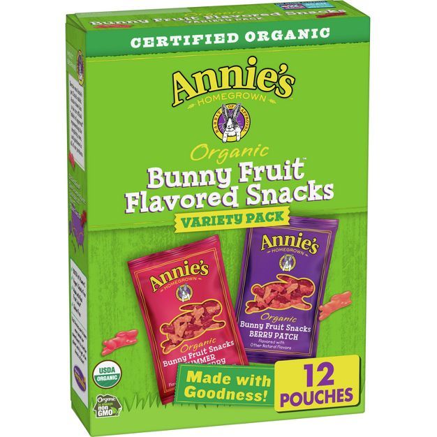 Annie's Bunny Fruit Snacks - Variety Pack 12ct | Target