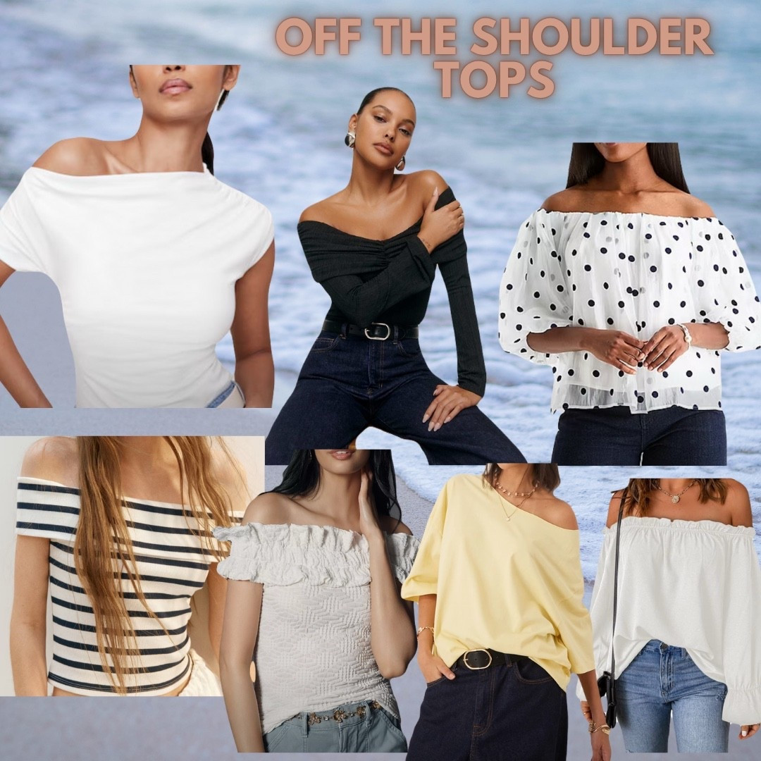 Off the shoulder tops! 

#LTKFindsUnder100 #LTKSeasonal #LTKSummerEdit