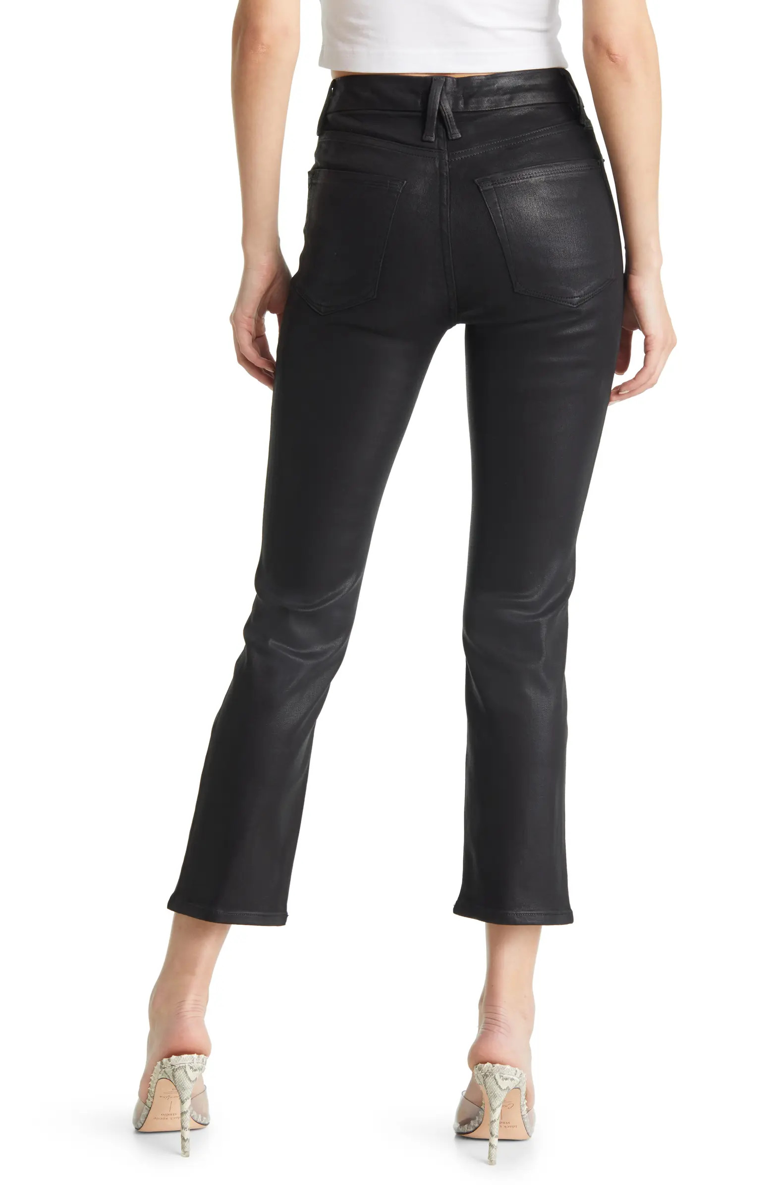 Coated Straight Leg Jeans | Nordstrom