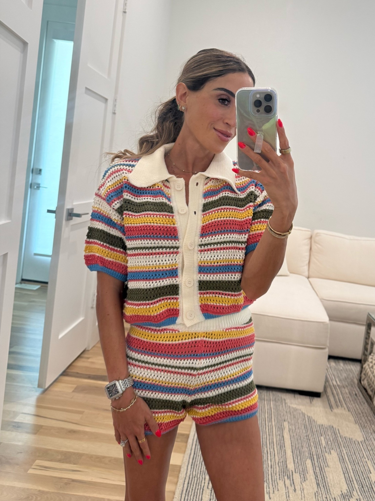 Crochet matching set so cute for summer and looks cute over a swimsuit or by itself

#LTKSeasonal