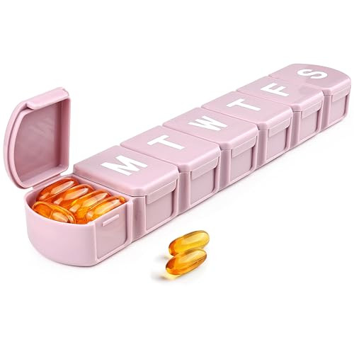MOLN HYMY XL Weekly Pill Box Organizer 7 Day, 1 Week Jumbo Pill Dispenser Case One Time a Day, Da... | Amazon (US)