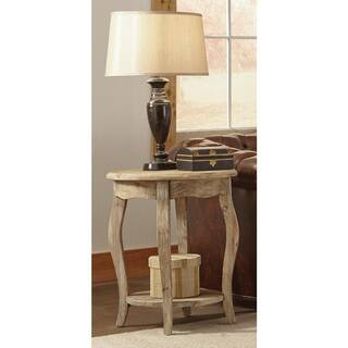 Alaterre Furniture Rustic Driftwood Storage End Table-ARSA1525 - The Home Depot | The Home Depot