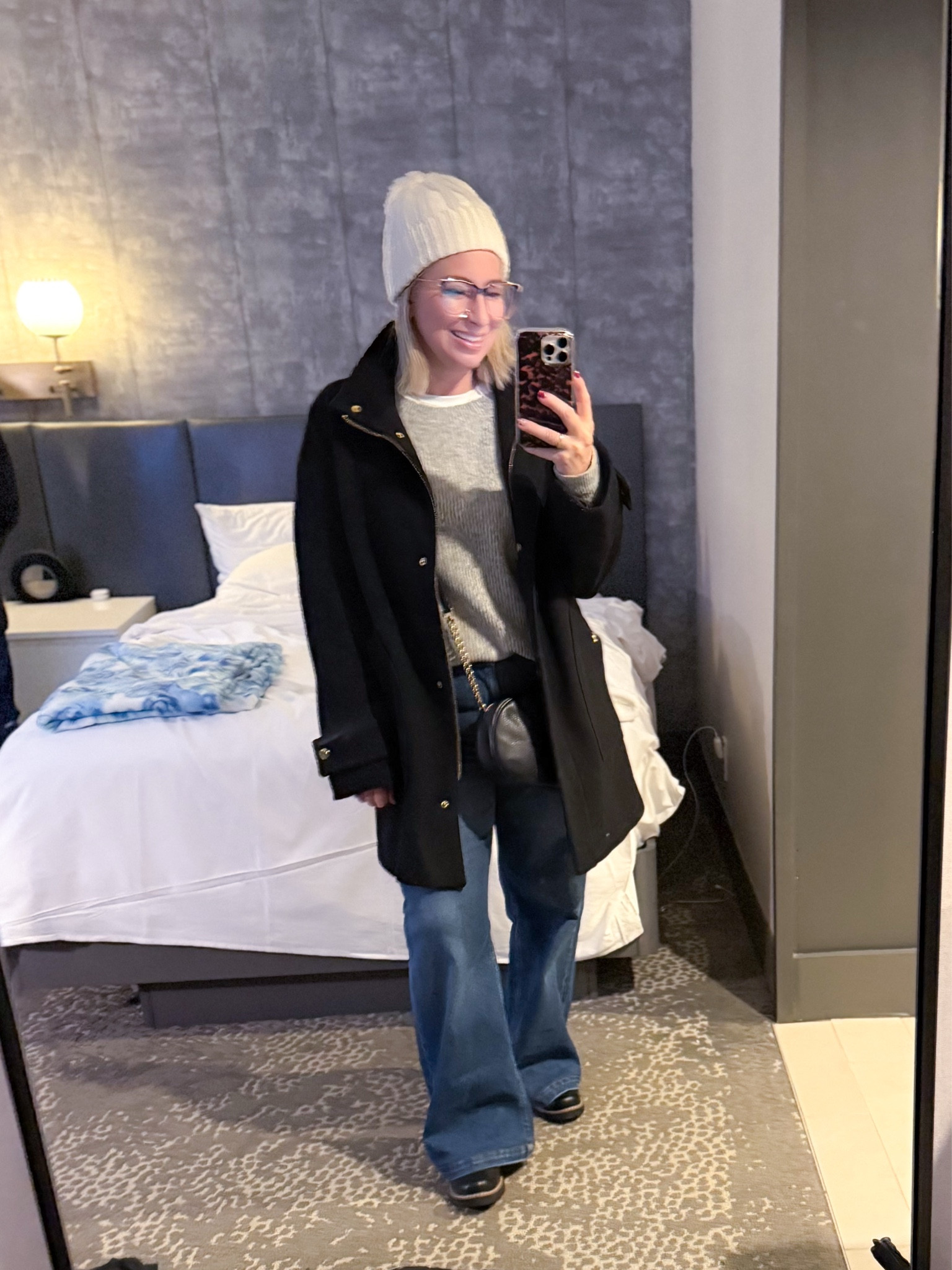 What I wore in NYC to sightsee on a snow day! 

Gap wide leg jeans, a long sleeve white top with grey JCrew sweater. The target boots were a game changer. 

#LTKSeasonal #LTKOver40 #LTKgrwm