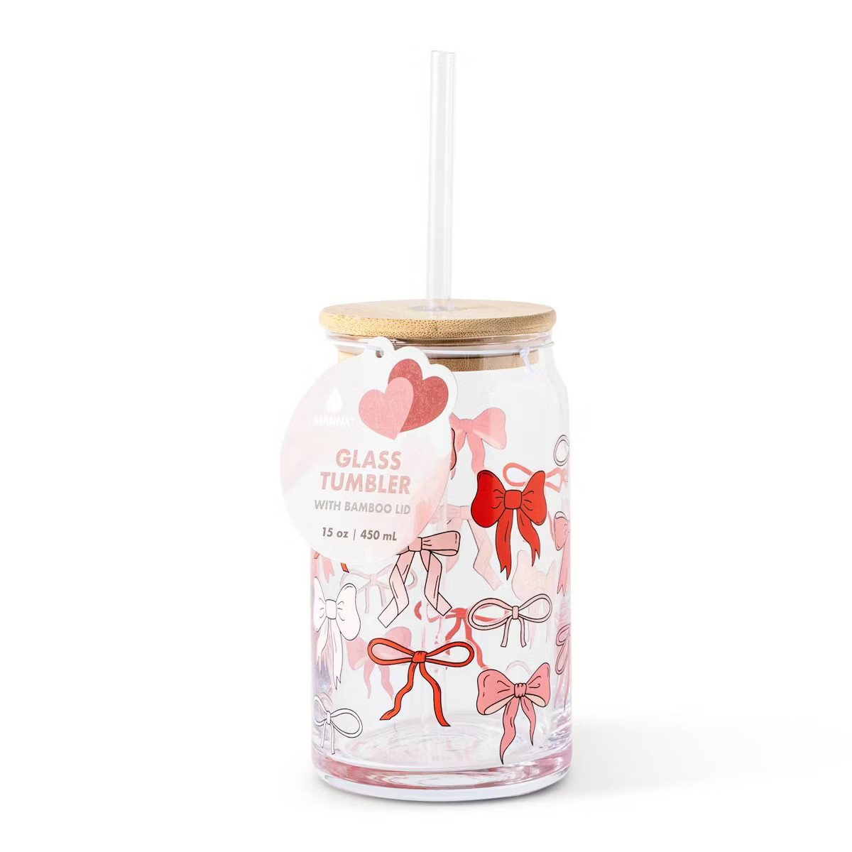 Manna 15oz Glass Bows Tumbler | Target