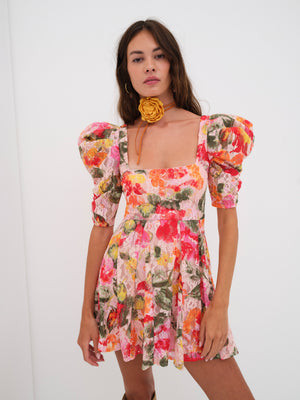 Dascha Puff Sleeve Mini Dress | For Love & Lemons