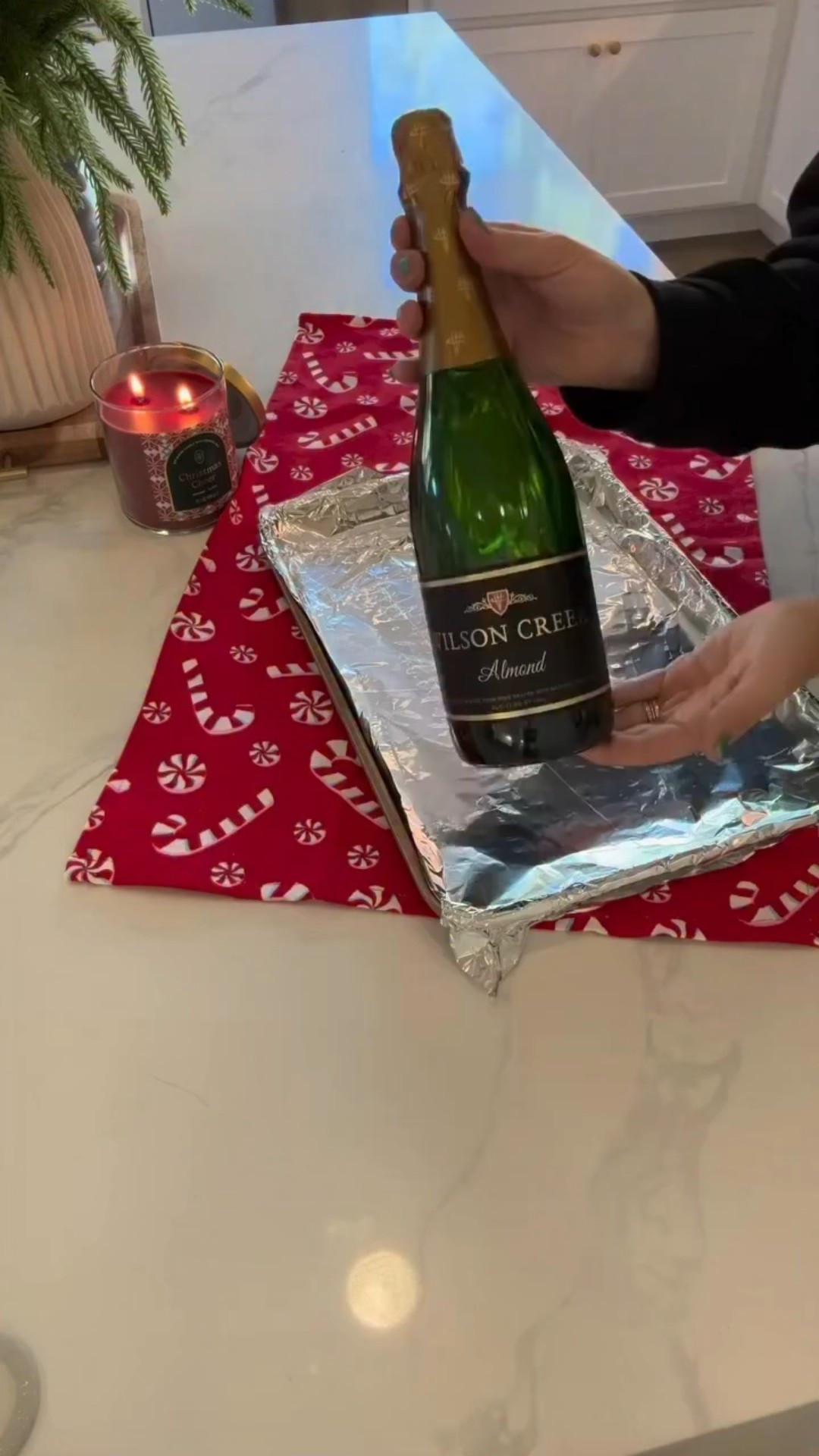 I would be so excited to receive something like this! Whether you need a hostess gift or you just want something festive to display at a get together this wine bottle glow up is so fun! 

The little Santa hat is just a little extra touch! 

#adaydreamblog #christmas #hostessgift #winebottledecor #winebottlegift #glowup #christmasgifts #festive #wilsoncreekwinery