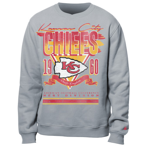 New Era Mens New Era Chiefs Crew Sweatshirt - Mens Grey/Multi Size L | Foot Locker (US)