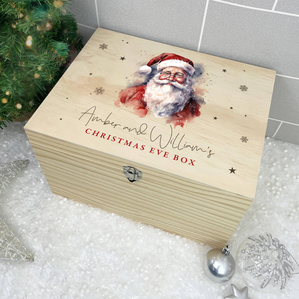 Personalised Traditional Santa Christmas Eve Box Five Sizes | Not On The High Street