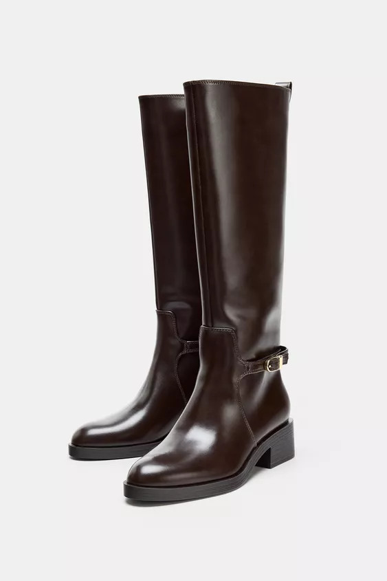 HEELED RIDING BOOTS | Zara US