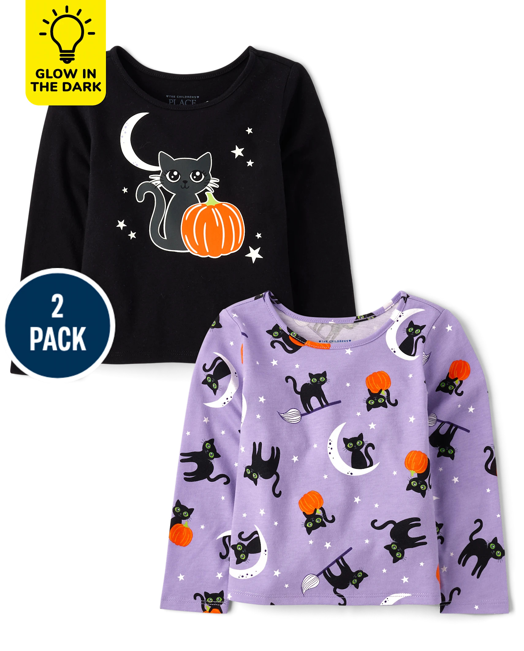 Toddler Girls Cat Top 2-Pack - lilac rose | The Children's Place