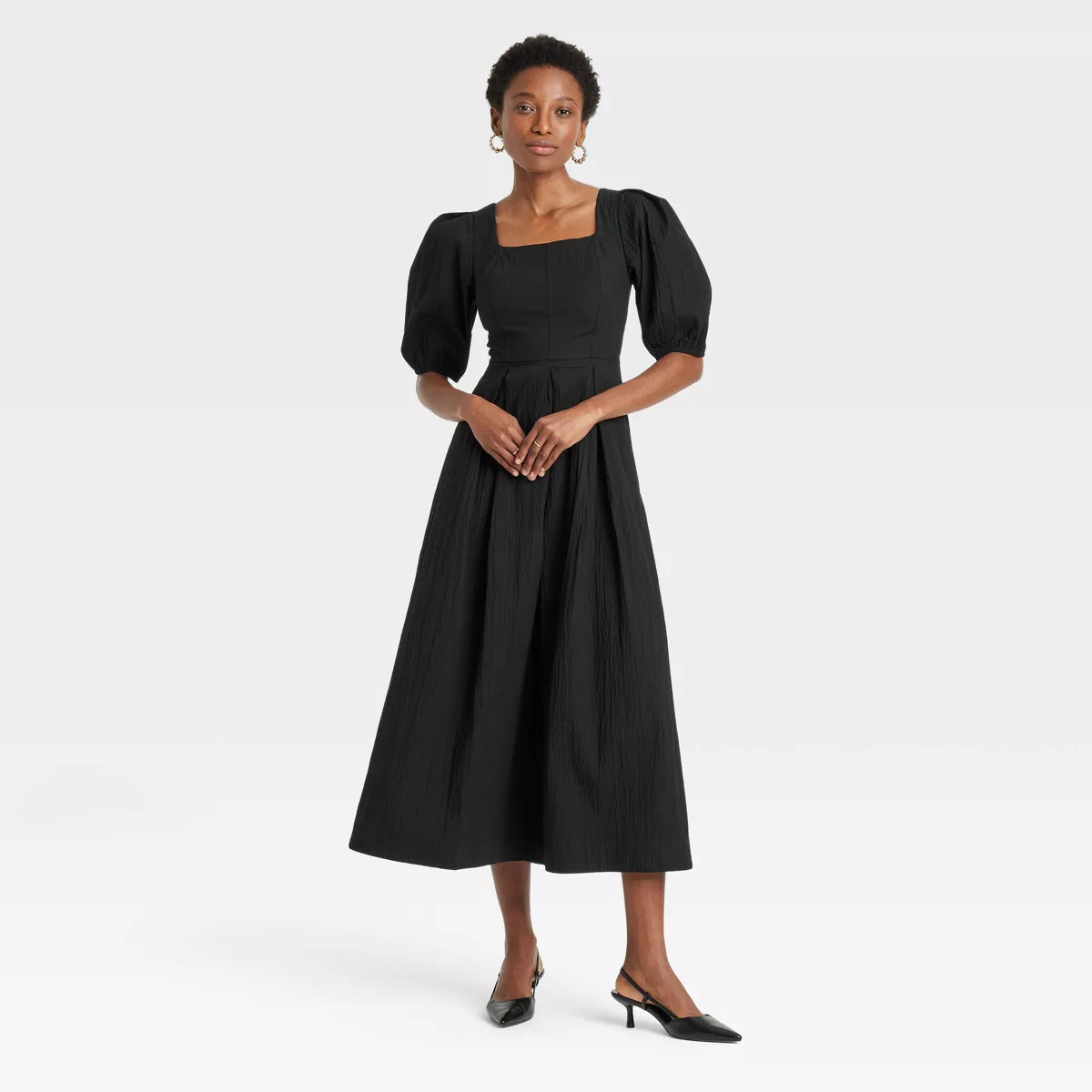 Women's Short Sleeve Midi Dress - A New Day™ | Target