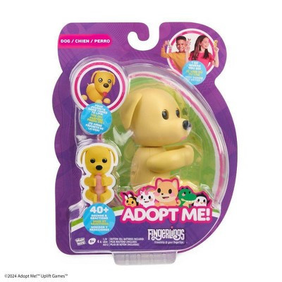 Fingerlings Adopt Me! Dog, Interactive Pet with 40+ Sounds & Reactions: Plastic Animal Figure, 3.65" Height | Target
