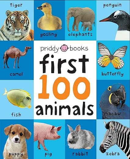 First 100 Animals: A padded book―perfect for little hands to hold | Amazon (US)