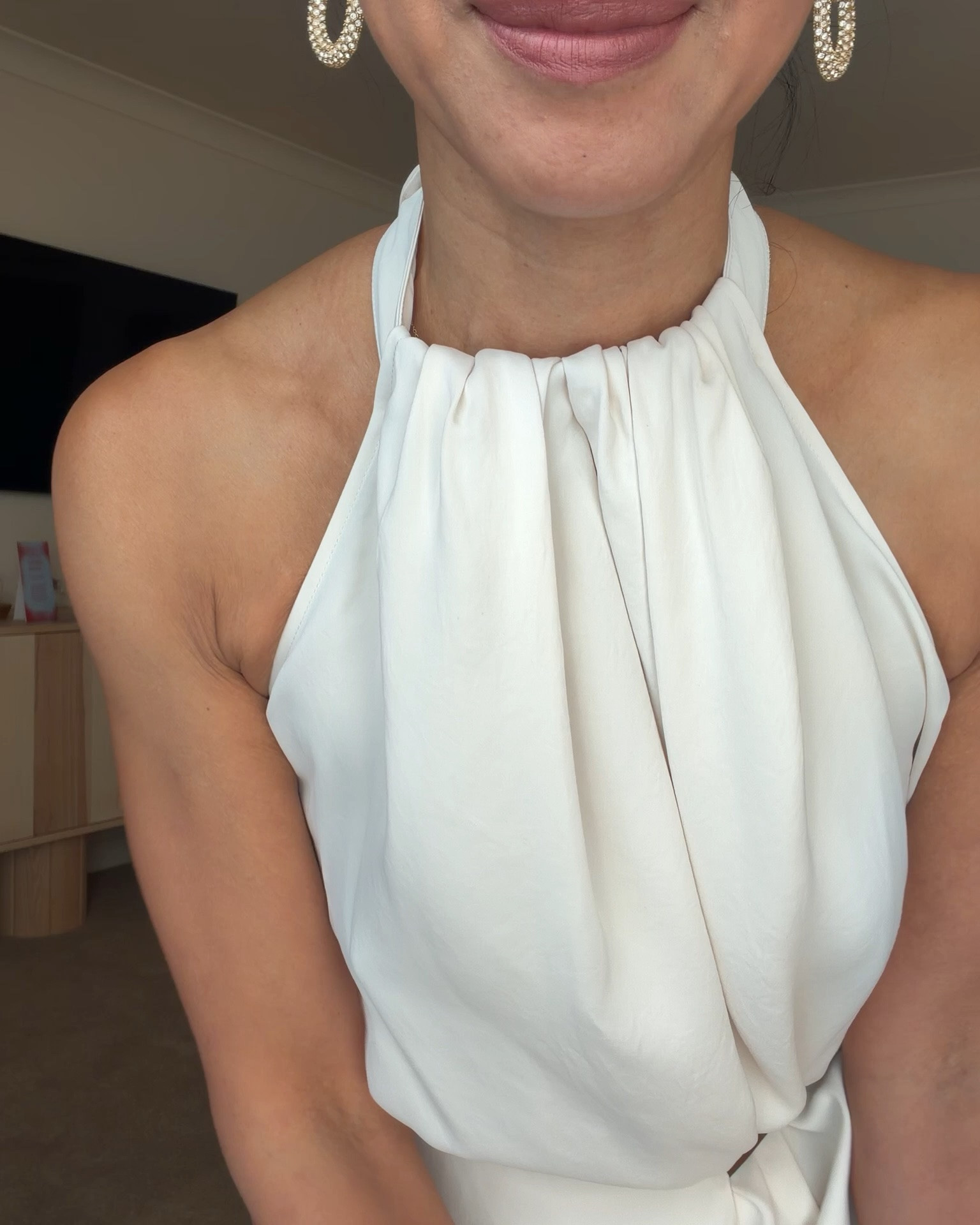 This beautiful drape white dress is now in stock. Perfect for any summer event and holiday too! I wear size 8!

#LTKuk #LTKsummer #LTKdatenight