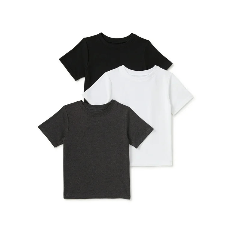 Garanimals Baby and Toddler Boy Basic T-Shirts Multipack, 3-Pack, Sizes 12M-5T | Walmart (US)