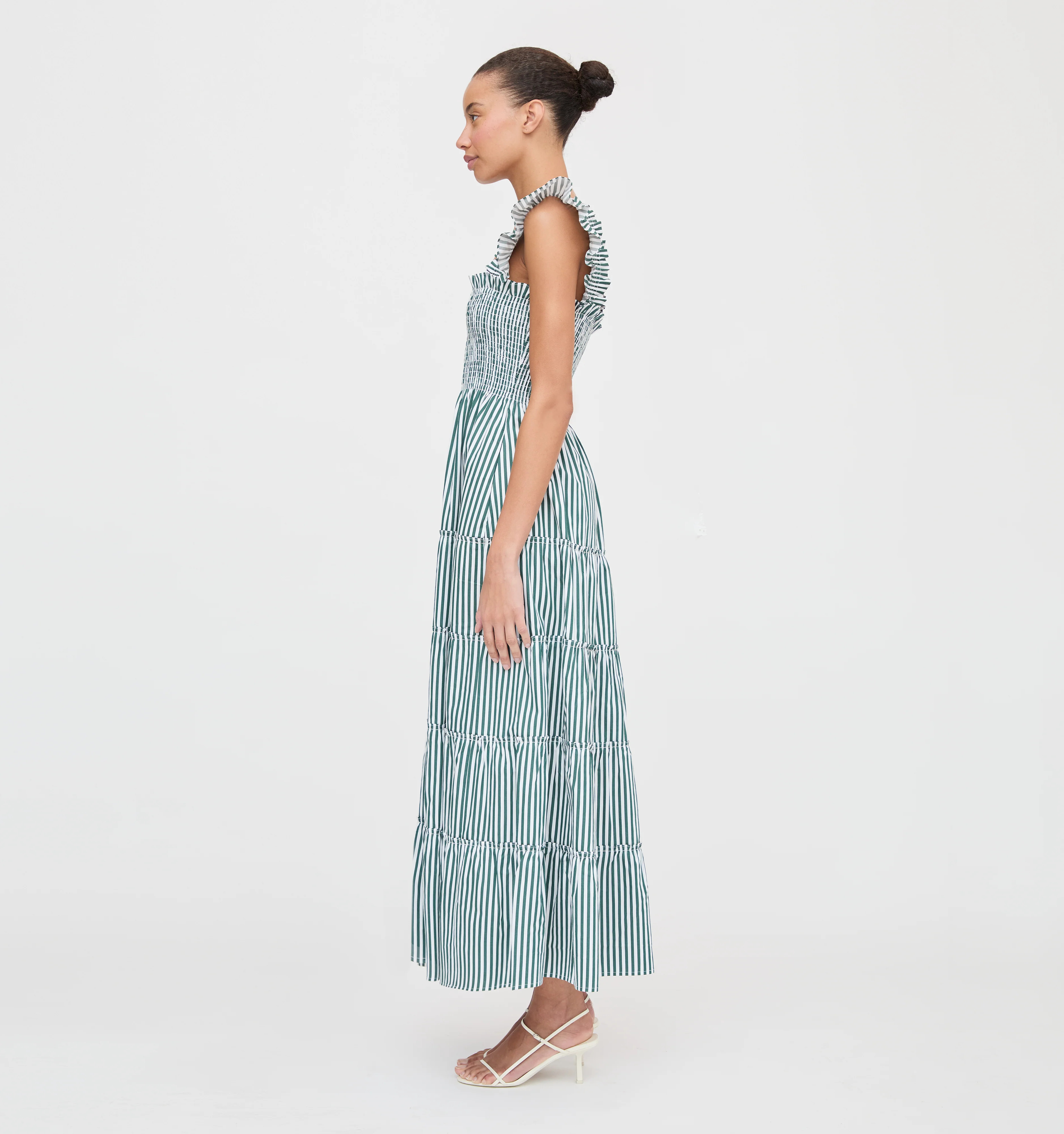 The Ellie Maxi Nap Dress - Chocolate Gingham | Hill House Home US