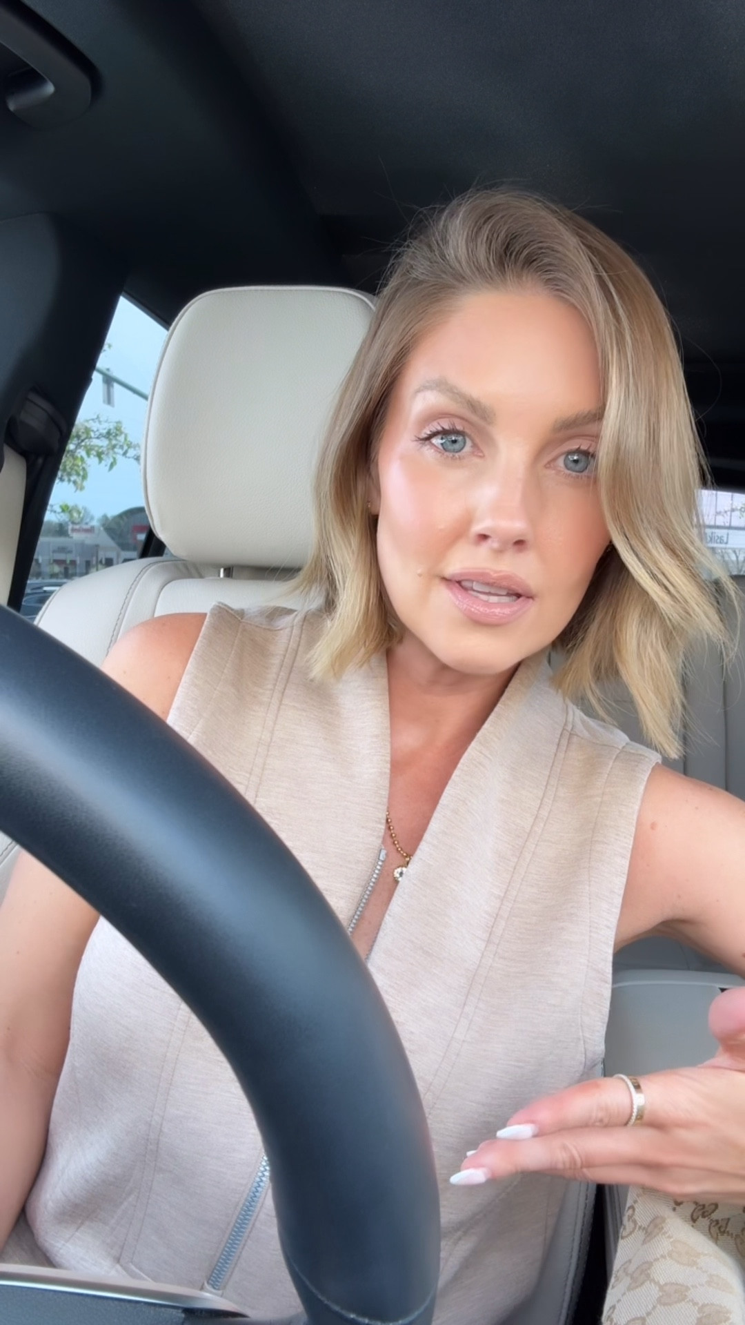 Gloss shade Bikini, liner Medium, lipstick Haze - Spanx jumpsuit XS Short (ALMOSTREADYXSPANX for new customers!) 

#LTKPetite #LTKOver40 #LTKBeauty