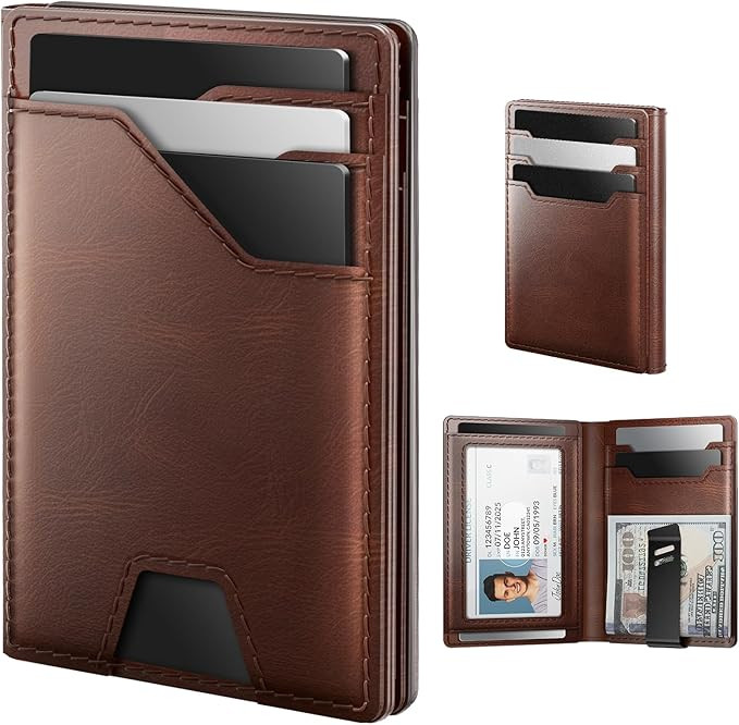 typecase Leather Wallet for Men Card Holder: Premium Genuine Leather, RFID Blocking, Slim, Minima... | Amazon (US)
